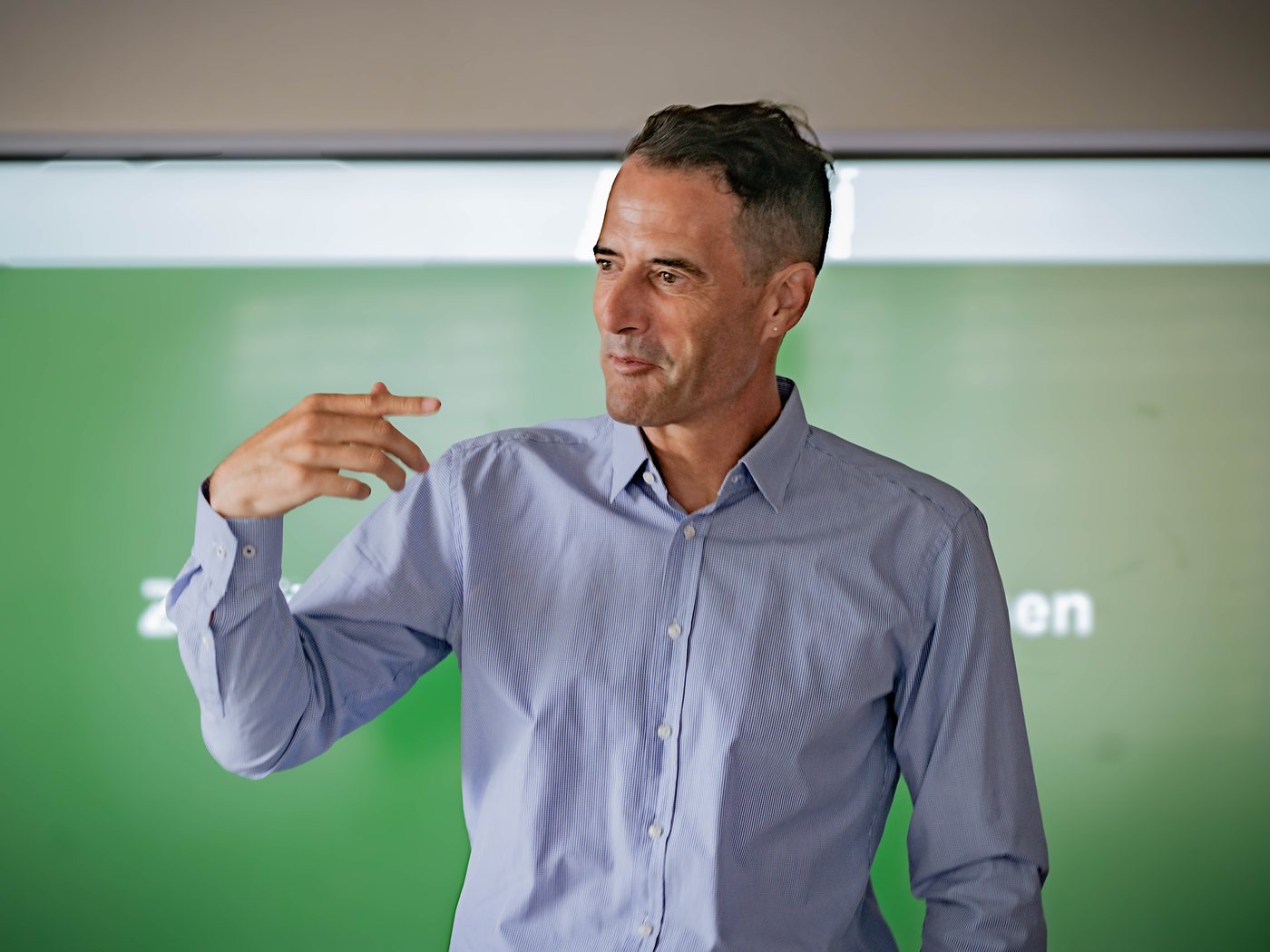 Roman Kuster im Training zum Thema Zuhören